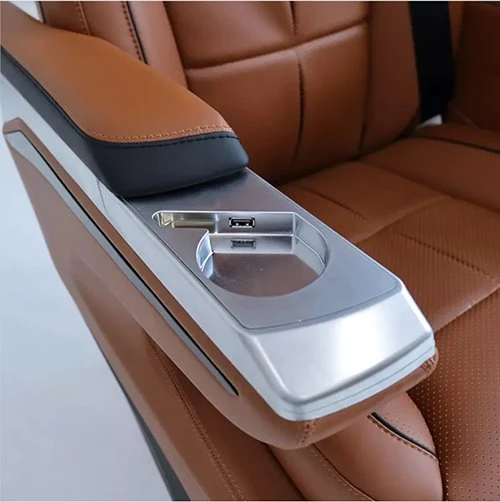 luxury car seat armrest built in usb