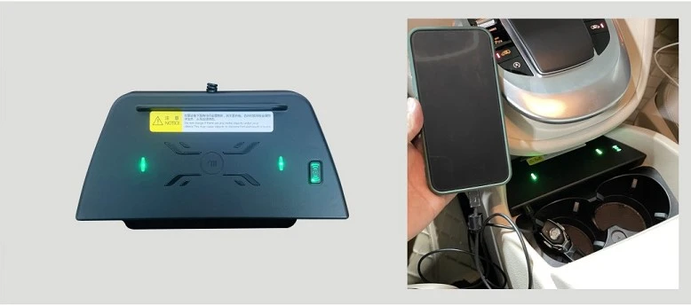 Mercedes-Benz V-class armrest box mobile phone wireless charging device